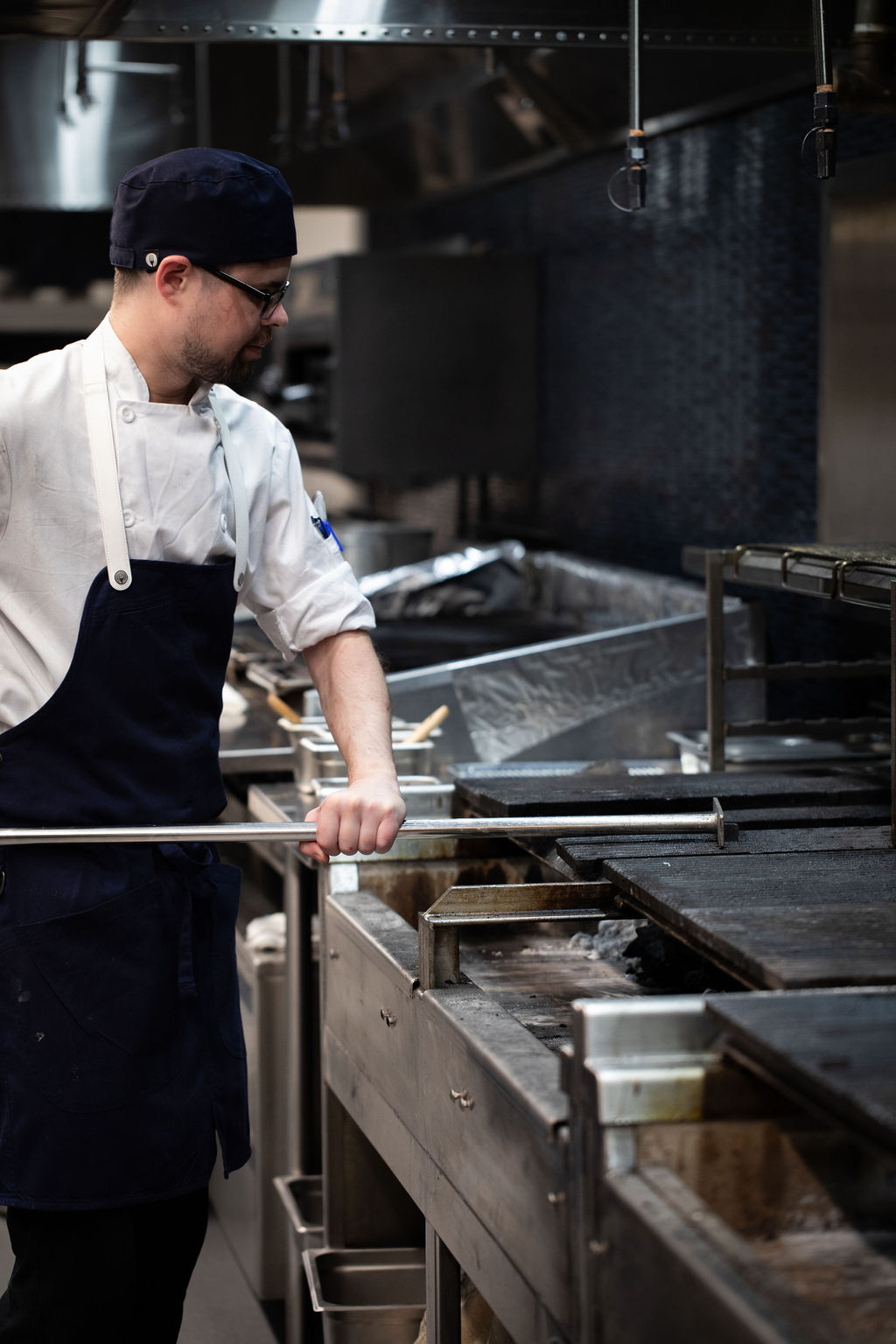 chef at the grill