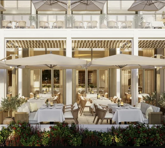 Estiatorio Milos West Palm Beach Outdoor Terrace Garden Dining